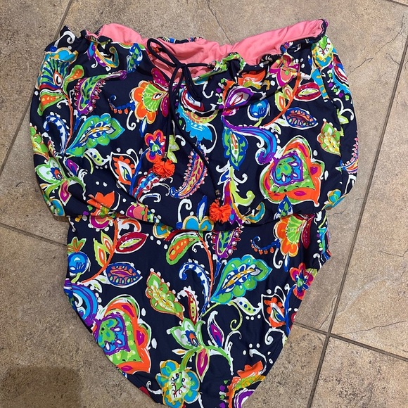 Anne Cole Multicolor Paisley One Piece Swimsuit - Picture 1 of 3